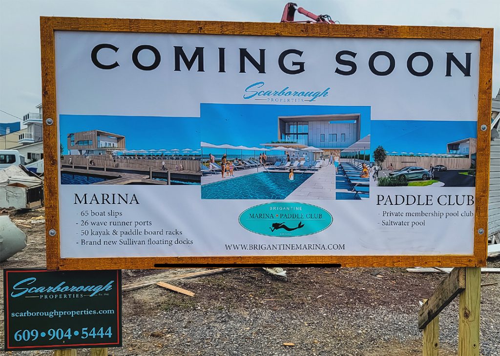 Coming Soon on site board