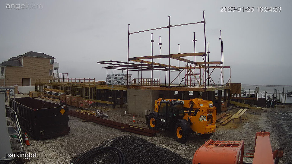 Capture from the live construction camera